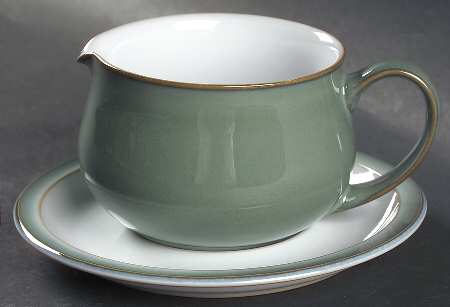 Regency Green Gravy Boat & Stand (Breakfast Saucer)