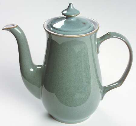 Regency Green Coffee Pot & Lid
