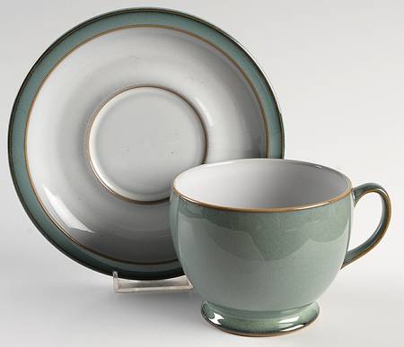 Regency Green Breakfast Cup & Saucer Set