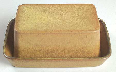 Romany Brown Rectangular Covered Butter