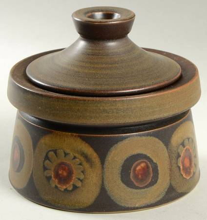 Samarkand Brown Oversize Sugar Bowl & Lid