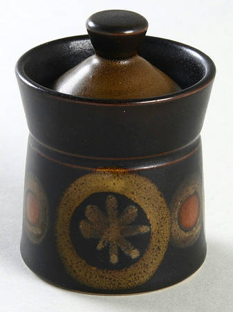 Samarkand Brown Mustard Jar & Lid