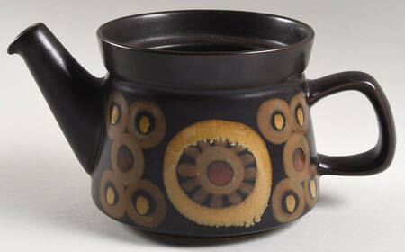 Samarkand Brown Small Teapot No Lid