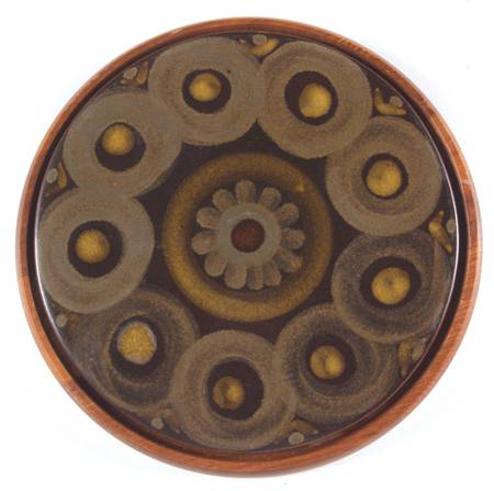 Samarkand Brown Wood Frame Trivet