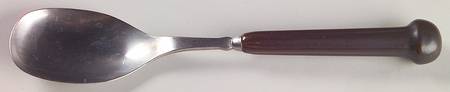 Samarkand Brown Salad Serving Spoon with Stainless Bowl