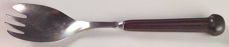 Samarkand Brown Salad Serving Fork with Stainless Prongs