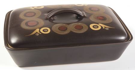 Samarkand Brown Rectangular Covered Divided Vegetable