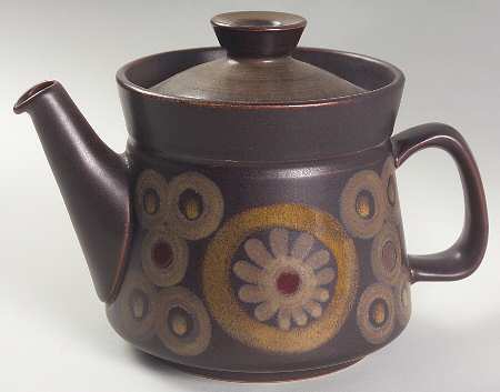 Samarkand Brown Teapot & Lid
