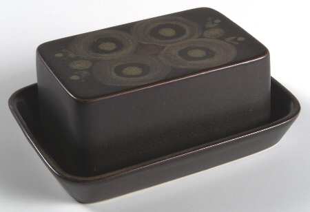 Samarkand Brown Rectangular Covered Butter