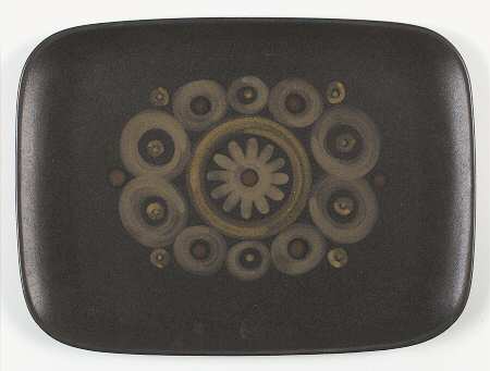 Samarkand Brown 13" Rectangular Serving Platter
