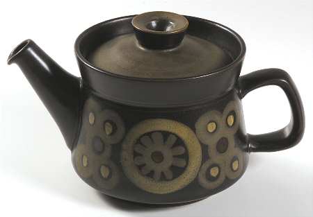 Samarkand Brown Small Teapot & Lid