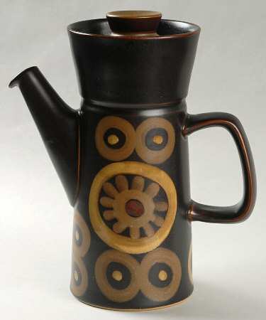 Samarkand Brown Coffee Pot & Lid