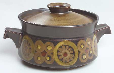 Samarkand Brown 1.5 Qt Round Covered Casserole