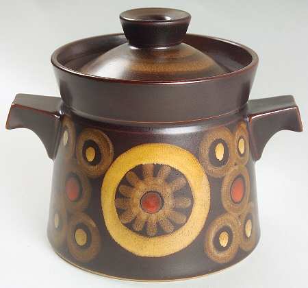 Samarkand Brown 1 Qt Round Covered Casserole