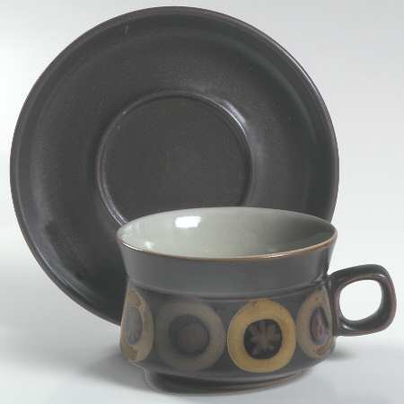 Samarkand Brown Breakfast Cup & Saucer Set