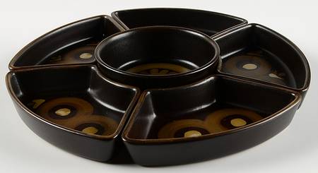 Samarkand Brown 6 Piece Lazy Susan (5 Sides & Center)
