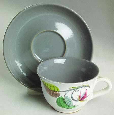 Spring Flat Cup & Saucer Set