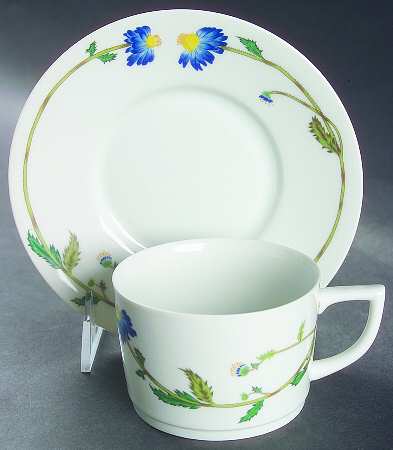 Springtime Flat Cup & Saucer Set