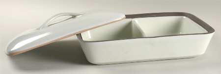 Summit (Celadon) Rectangular Covered Divided Vegetable