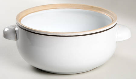 Vanilla 2 Qt Round Covered Casserole No Lid