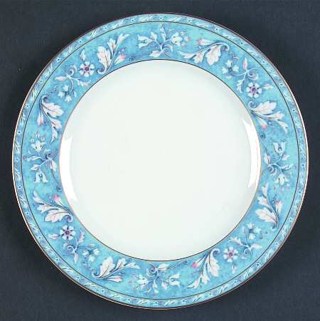 Acanthus Blue Dessert/Pie Plate