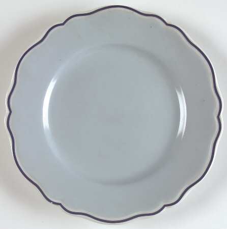 Blue Gingham Bread & Butter Plate