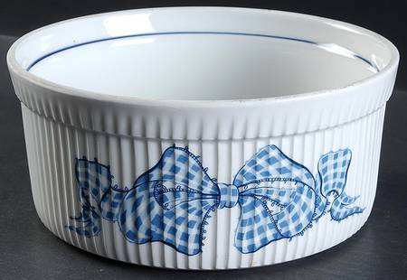 Blue Gingham 8" Souffle