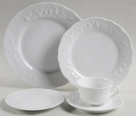 California (Blanc De Blanc) 5 Piece Place Setting