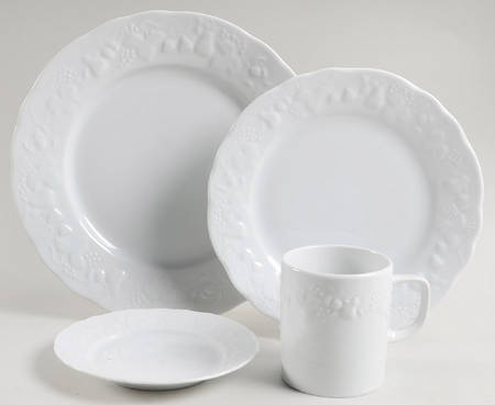 California (Blanc De Blanc) 4 Piece Place Setting