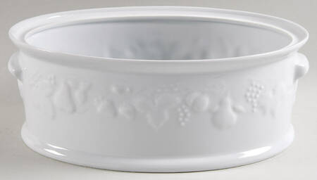 California (Blanc De Blanc) 2.25 Quart Oval Covered Casserole No Lid