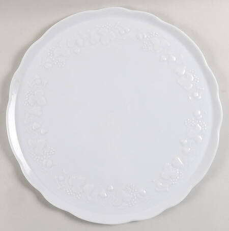 California (Blanc De Blanc) Cake Plate