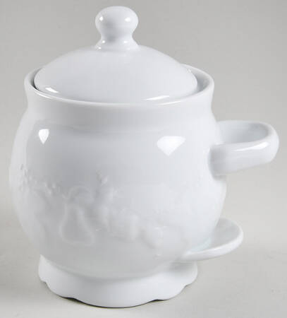 California (Blanc De Blanc) 2 Pc Pot de Creme w/Lid & Base