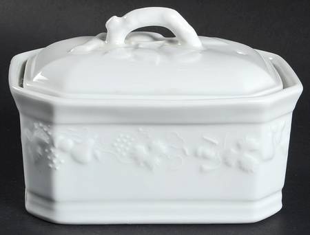 California (Blanc De Blanc) 6" Rectangular Box & Lid