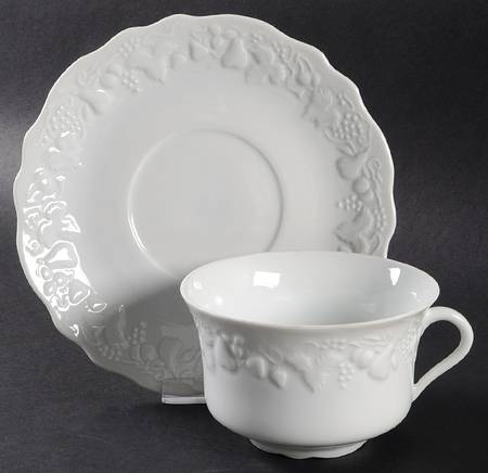 California (Blanc De Blanc) Breakfast Cup & Saucer Set