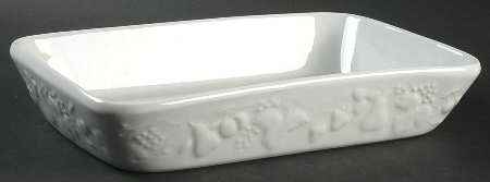 California (Blanc De Blanc) 11" Rectangular Baker