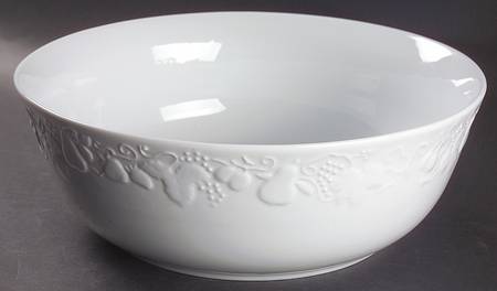 California (Blanc De Blanc) 12" Large Salad Serving Bowl
