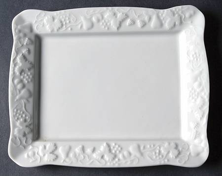 California (Blanc De Blanc) 7" Rectangular Tray