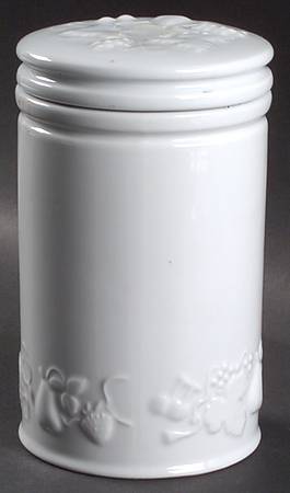 California (Blanc De Blanc) 5" Storage Jar & Lid
