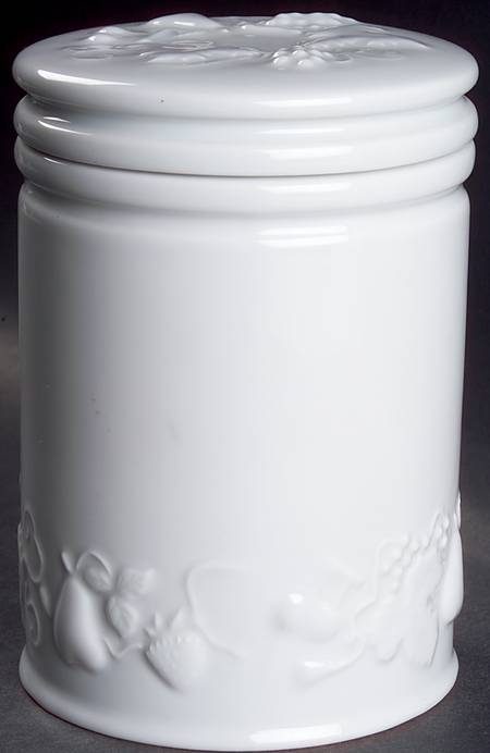 California (Blanc De Blanc) 4" Storage Jar & Lid