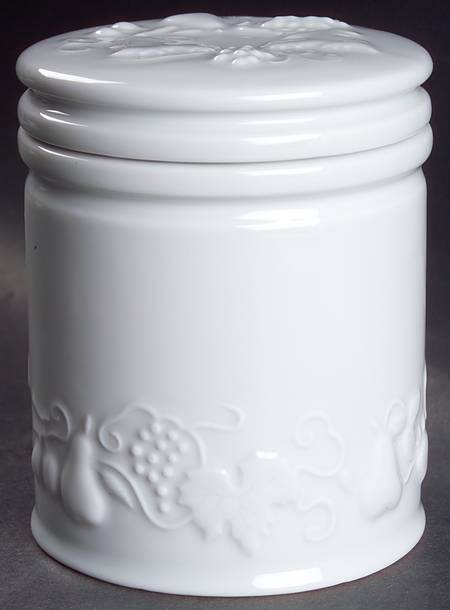California (Blanc De Blanc) 3" Storage Jar & Lid