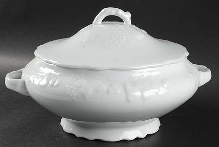 California (Blanc De Blanc) Round Covered Vegetable