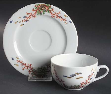 Mer De Corail Flat Cup & Saucer Set