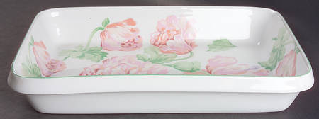 Fleurs 13"  Rectangular Baker