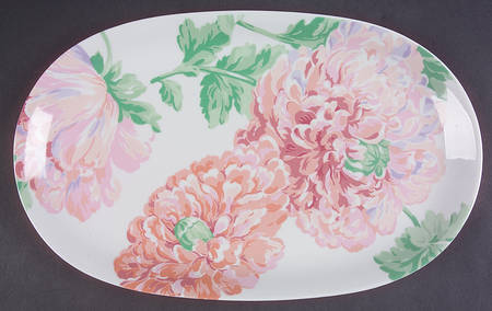 Fleurs 14" Oval Serving Platter