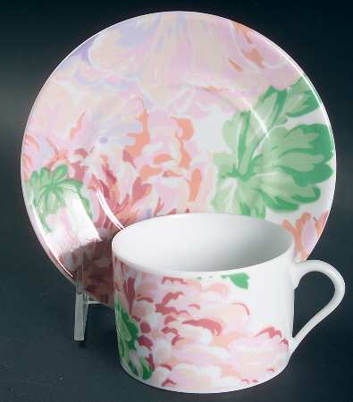 Fleurs Flat Cup & Saucer Set