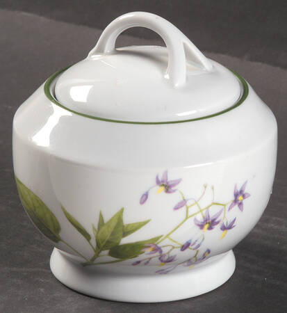 Fleurs Sauvage Sugar Bowl & Lid
