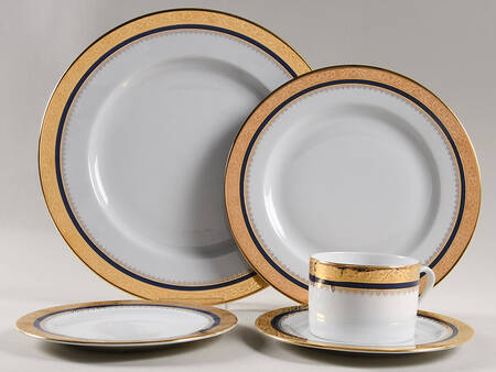 Marquis Blue 5 Piece Place Setting