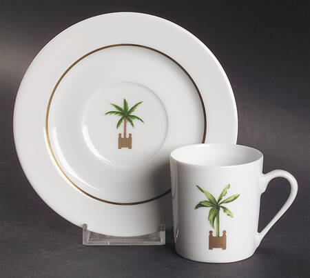 Maldives Flat Demitasse Cup & Saucer Set
