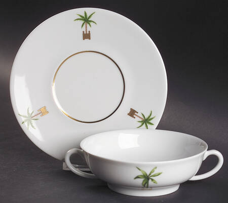 Maldives Flat Cream Soup Bowl & Saucer Set