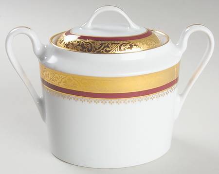 Marquis Red Sugar Bowl & Lid